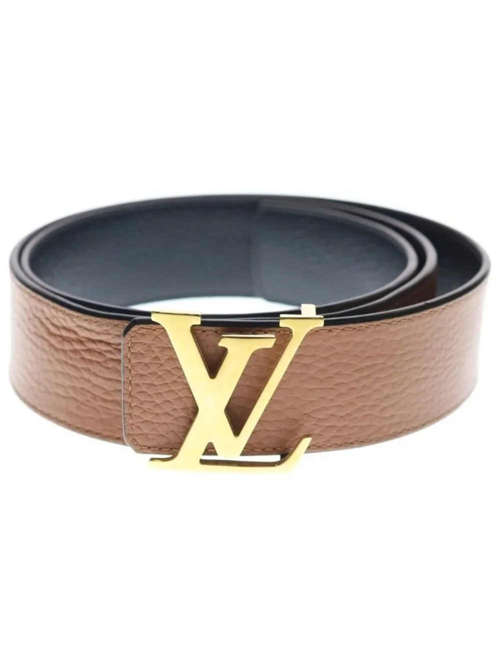 Louis Vuitton Ceinture LV Initial Belt Brown Taurillon Leather